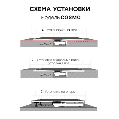 Душевой поддон Starohome Cosmo 100х100 95990638 белый матовый