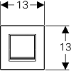 Кнопка смыва Geberit Sigma 30 116.017.KH.1 хром