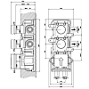 Скрытая часть для термостатического смесителя Gessi 43103#031, черный