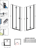 Душевая дверь в нишу 90 см Radaway Essenza New DWB 90 Right 385076-01-01R стекло прозрачное