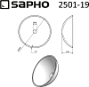 Раковина-чаша Sapho Beauty 2501-19s 42 см, золотисто-оранжевый