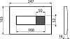 Кнопка смыва сенсорная AlcaPlast M371S хром