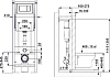 Инсталляция для унитаза Berges Wasserhaus Atom 410 040331 с кнопкой смыва