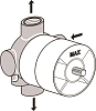 Скрытая монтажная часть Ideal Standard BUILT-IN A2393NU