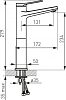 Смеситель для раковины Ferro Stratos BSC2LBL, черный