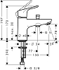 Смеситель на борт ванны Hansgrohe Focus E2 Monotrou 31930000, хром