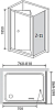 Душевой уголок RGW Classic CL-41 (760-810)x700x1850 профиль хром, стекло чистое