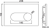 Кнопка смыва Jaquar Ornamix Prime JCP-SSF-102415 нержавеющая сталь