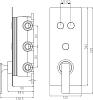 Смеситель Gllon GL-CMB-LS-3 с внутренней частью для ванны с душем