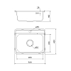 Мойка кухонная Iddis Basic BAS53S0i77 сатин