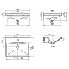 Раковина BelBagno BB-0320-60-LVB 60 см, белый