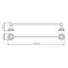 Полотенцедержатель Rav-Slezak Morava MKA0701/55 хром