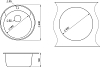 Кухонная мойка Floracio Tondo 480 сахара