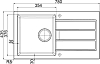 Кухонная мойка 78 см Franke Sirius SID 611-78/35 3,5" 114.0489.212, кофе