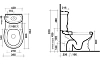 Напольный унитаз Ceramica Ala Excelsior 13MBS/P крышка микролифт