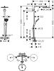 Душевая система Hansgrohe Raindance S Showerpipe 240 PowderRain 1jet 27633670 матовый чёрный