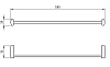 Полотенцедержатель Novaservis Novatorre 10 0028.0 хром