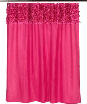 Штора для ванной Carnation Home Fashions Jasmine Raspberry