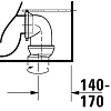 Чаша для унитаза-компакта Duravit D-Neo 2002090000, белый