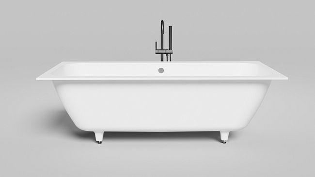 Ванна из искусственного камня Salini Orlanda Axis 180x80 103212G, белый