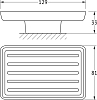 Стакан Ellux Domino DOM 004-C03 с мыльницей