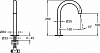 Смеситель для раковины Jacob Delafon Grands Boulevards E25387-CP+E25390-CP+E25389-NF, хром