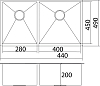 Кухонная мойка Oulin OL-F202