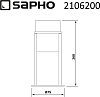 Диспенсер для ватных дисков Sapho Simple Line 2106200, хром