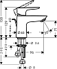 Смеситель для раковины Hansgrohe Talis E 71707000, хром