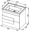 Тумба с раковиной Aquanet Мадейра 70