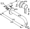 Смеситель для раковины Kludi Bozz 382453976, чёрный