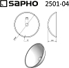 Раковина-чаша Sapho Beauty 2501-04s 42 см, прозрачный