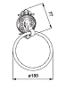 Полотенцедержатель Hayta Gabriel Classic Gold 13906/GOLD золото