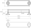 Держатель для полотенец Bemeta Retro 144304232 (67 см) хром