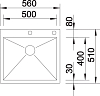 Кухонная мойка Blanco Zerox 500-IF/A 523101 сталь