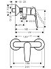 Смеситель для душа Hansgrohe Logis E 71610000_otu хром