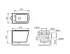 Унитаз подвесной Art&Max Techno AM9310CHR/SC, безободковый, сиденье микролифт, белый