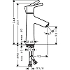 Смеситель для раковины Hansgrohe Talis S 72023000 хром