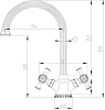 Смеситель Zorg Antic A 6004K-SL для кухонной мойки