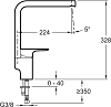 Смеситель для раковины Jacob Delafon Aleo E72278-CP