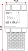 Обратный клапан Itap 108 York 1 1/2" погружной с фильтром