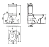 Напольный унитаз Creavit Vitroya VT361/VT410/IT5030