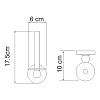 Держатель туалетной бумаги WasserKRAFT Diemel K-2200 K-2297 хром