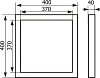 Настенный люк Evecs Ceramo D4040 40х40