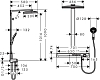 Душевая стойка Hansgrohe Rainmaker Select 460 3jet showerpipe