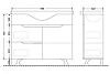 Тумба под раковину Mirsant Soho MRM0054 белый