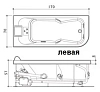 Акриловая ванна Jacuzzi Aquasoul 9443-592A Sx/Dx белый