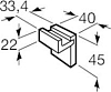 Крючок Roca Rubik 816840024, черный матовый