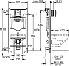 Инсталляция для унитаза Grohe Rapid SL 39501000 с клавишей смыва хром