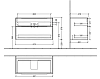 Тумба под раковину Villeroy&Boch Subway 3.0 C57000VE белый